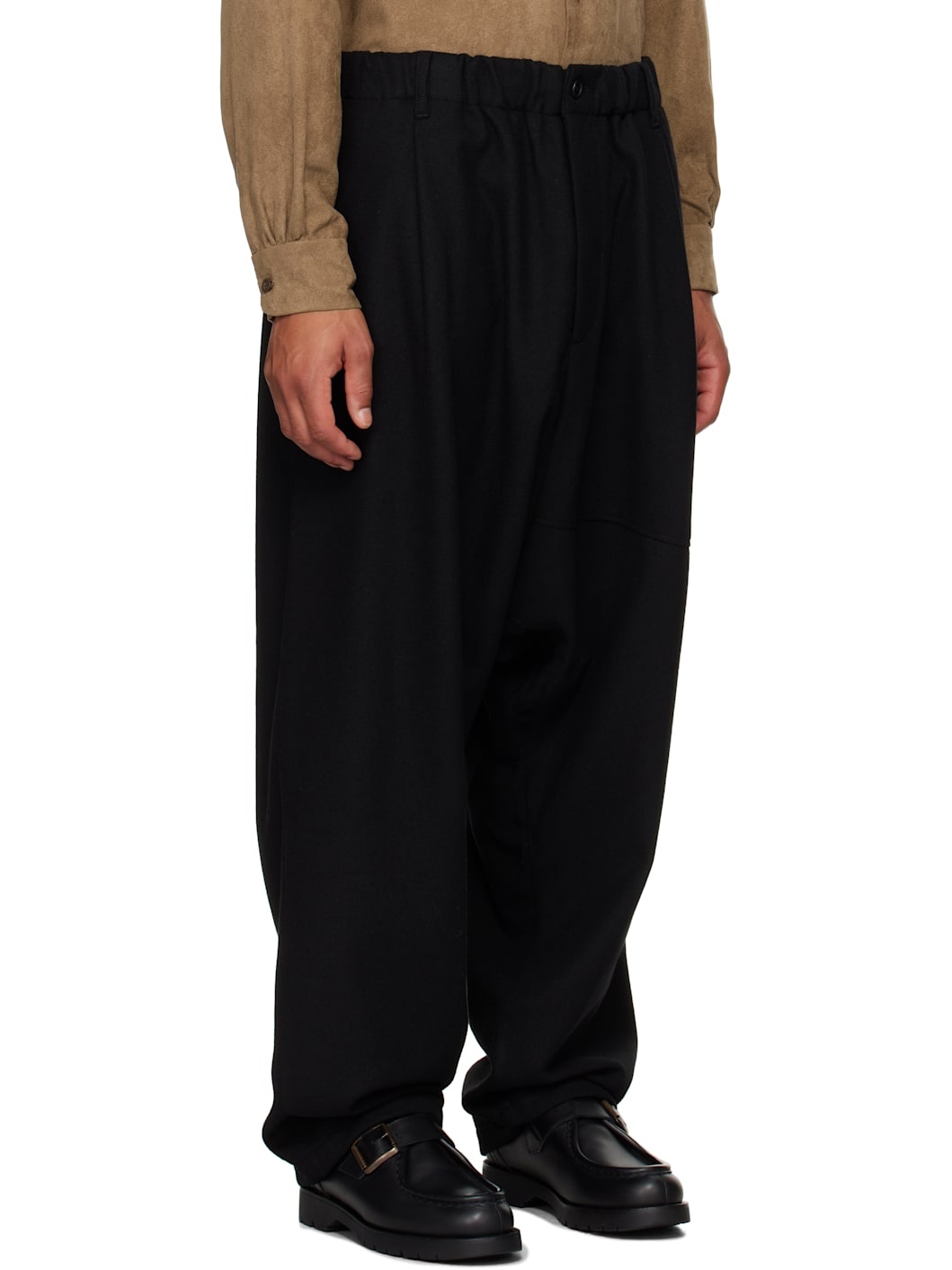 パンツ th Sarrouel Tailored Pants / black 46 Black Sarrouel Trousers – PRY