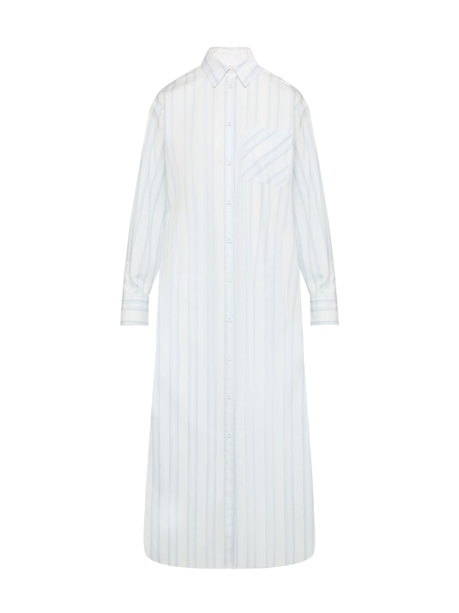 LONG BOYFRIEND SHIRT DRESS - 1