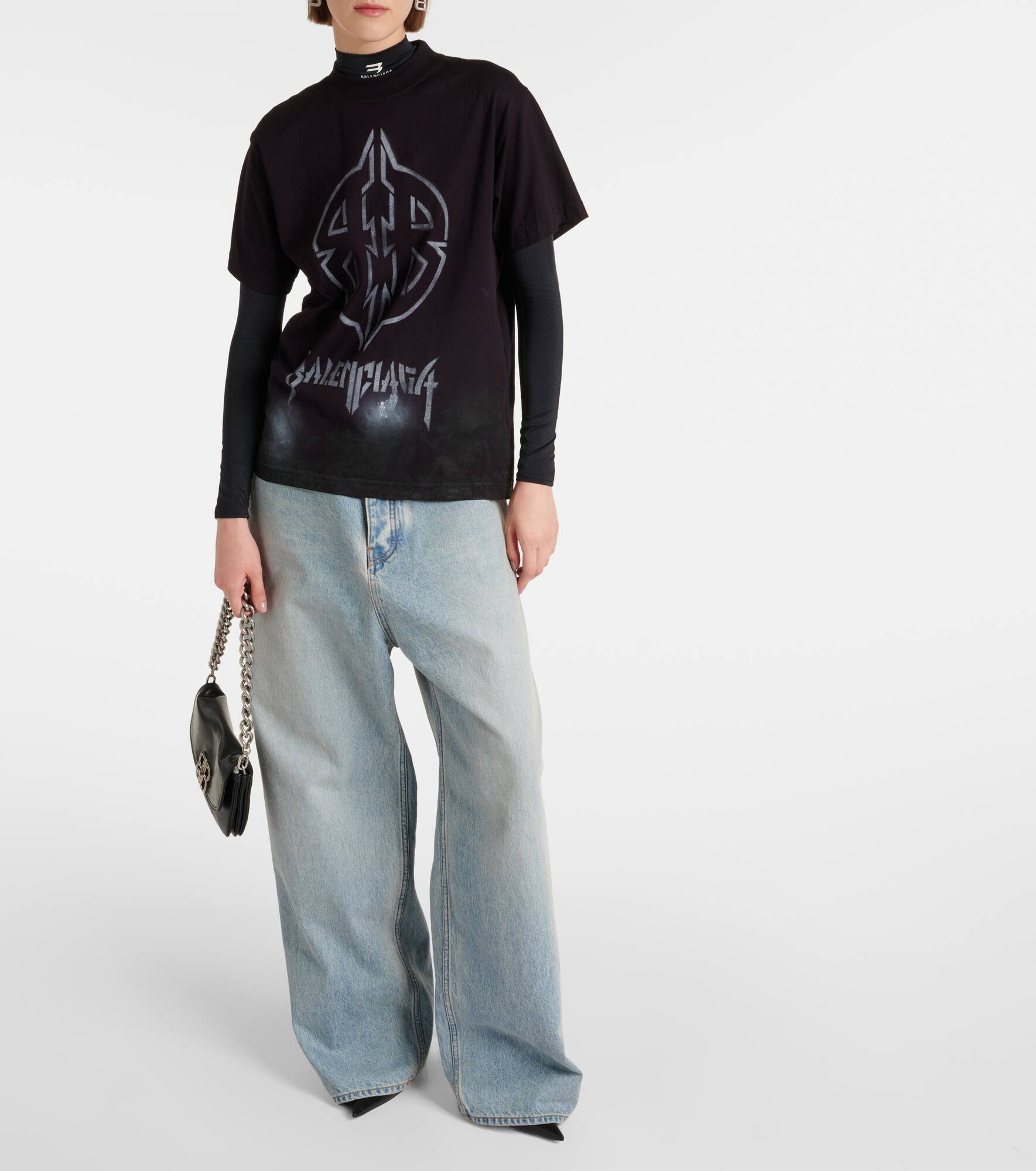 Metal BB oversized cotton jersey T-shirt - 2