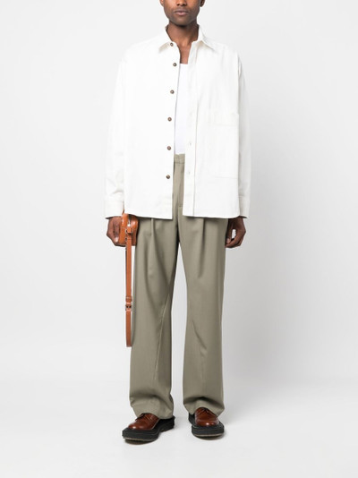Studio Nicholson long-sleeved organic cotton shirt outlook
