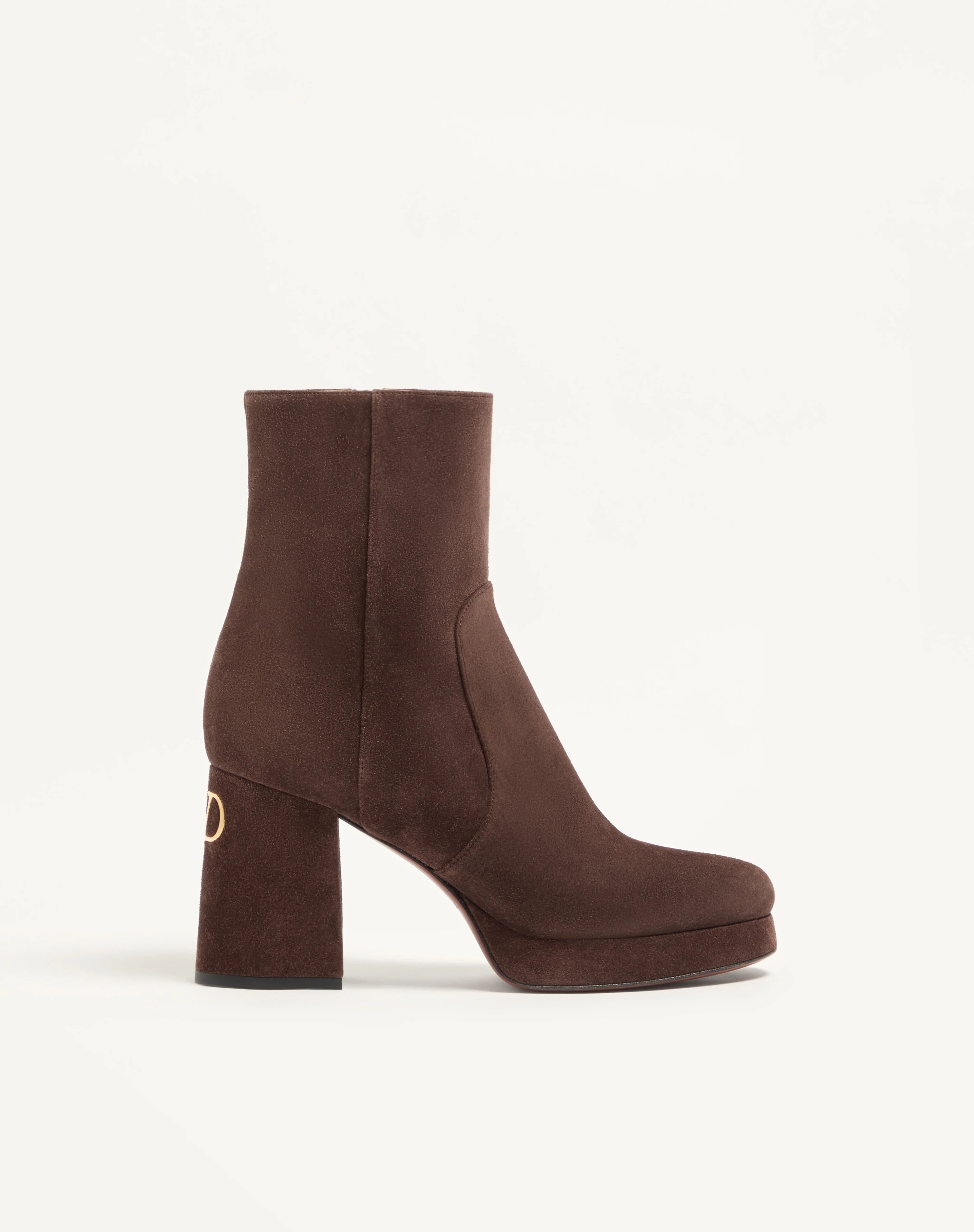 FAWCETTE PLATFORM ANKLE BOOT IN SPLIT LEATHER 90MM - 1