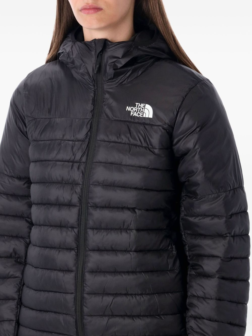 hooded quilted coat - 3