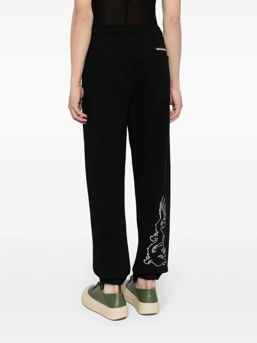 LOGO-EMBROIDERED TRACK PANTS - 4