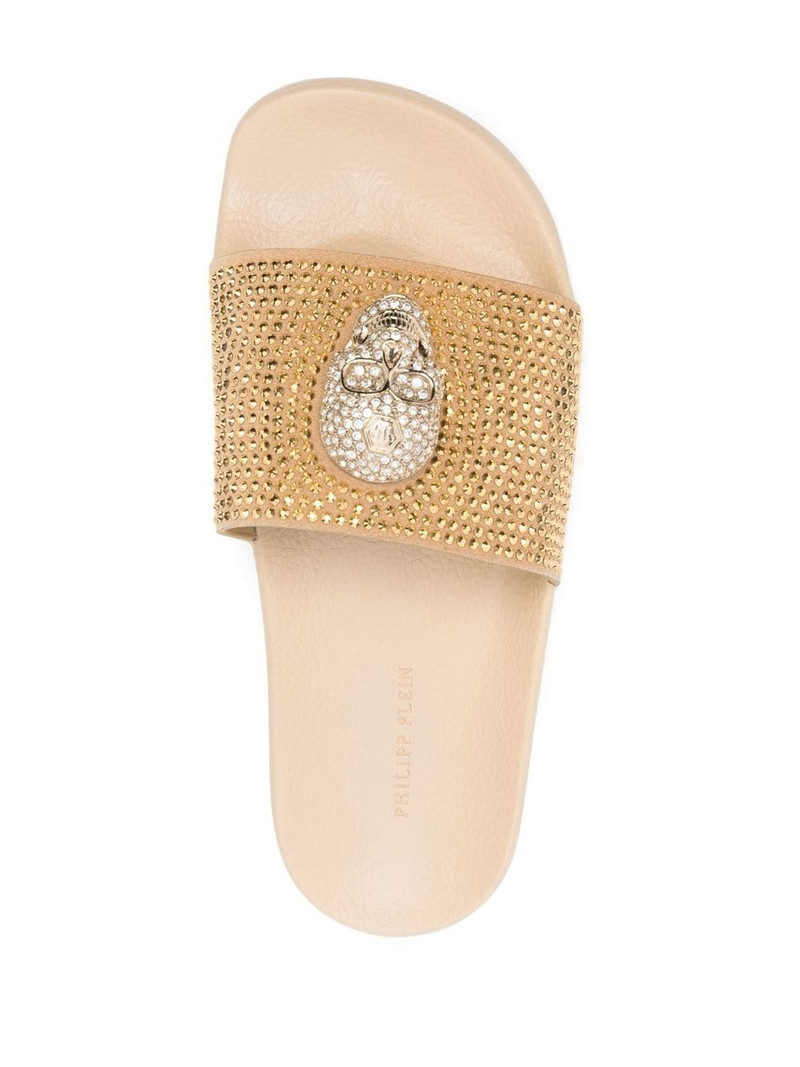 Skull strass pool slides 4