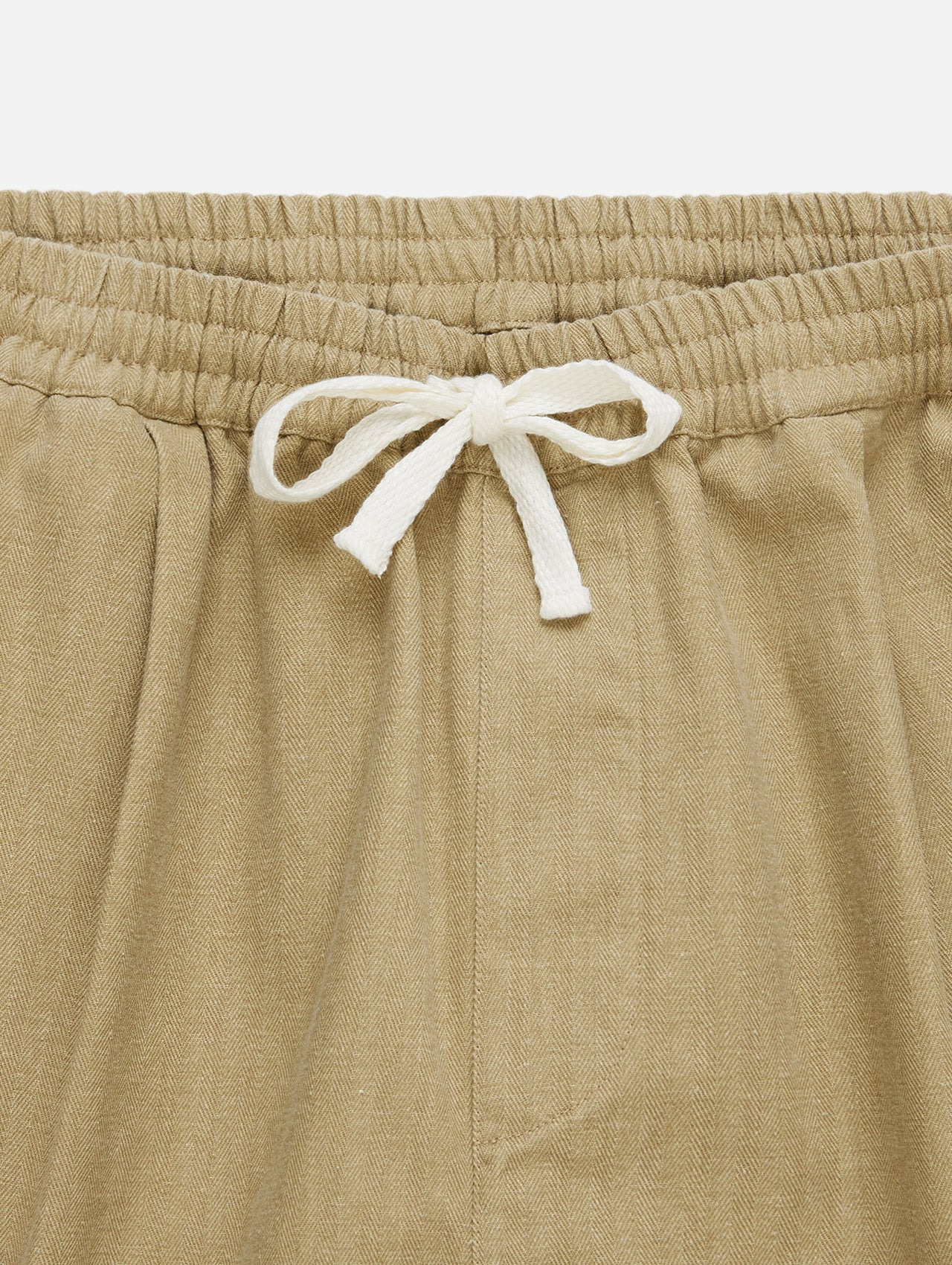 Drawstring Short - Sand HBT - 7