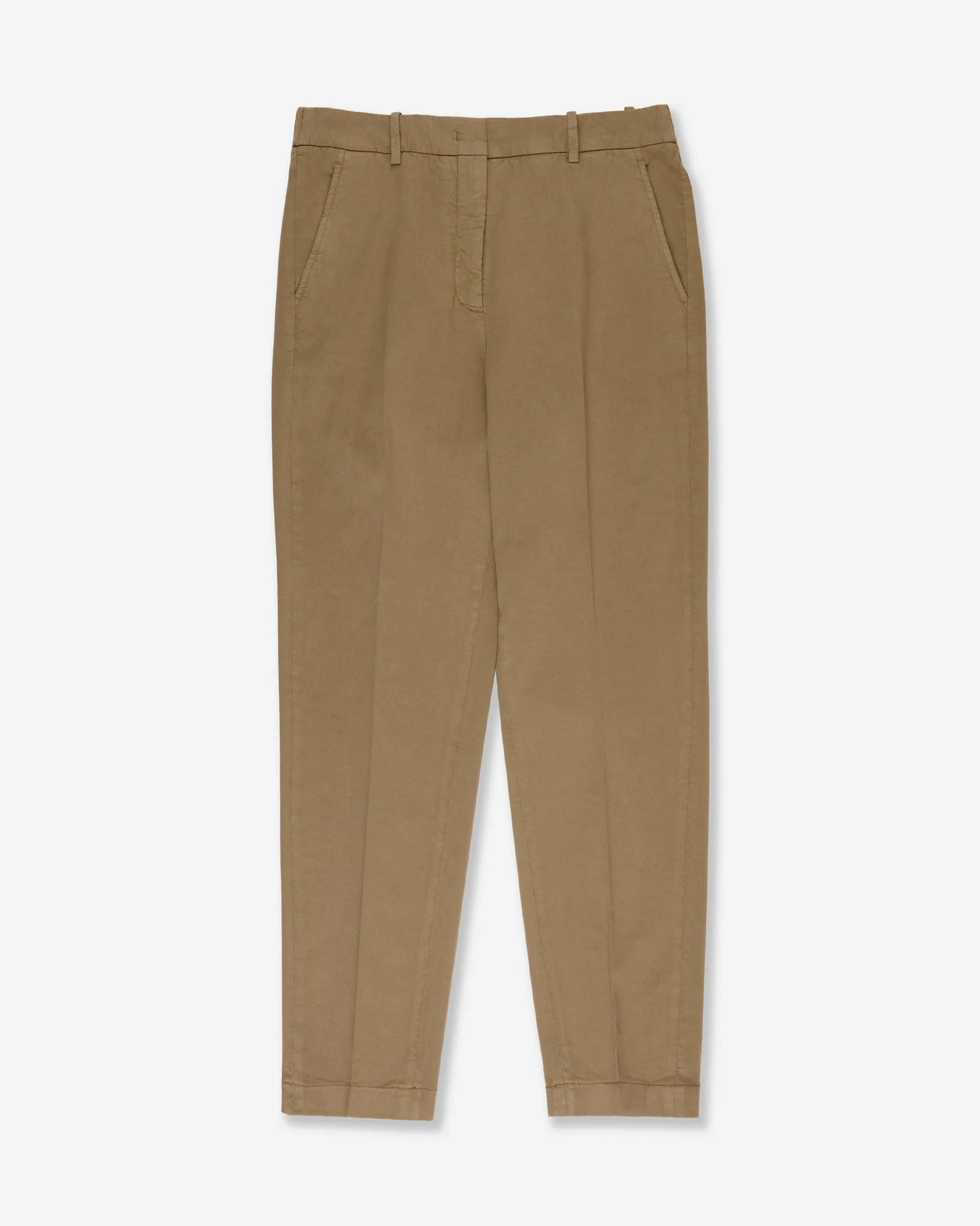 Regular fit trousers in cotton gabardine and lyocell - 1