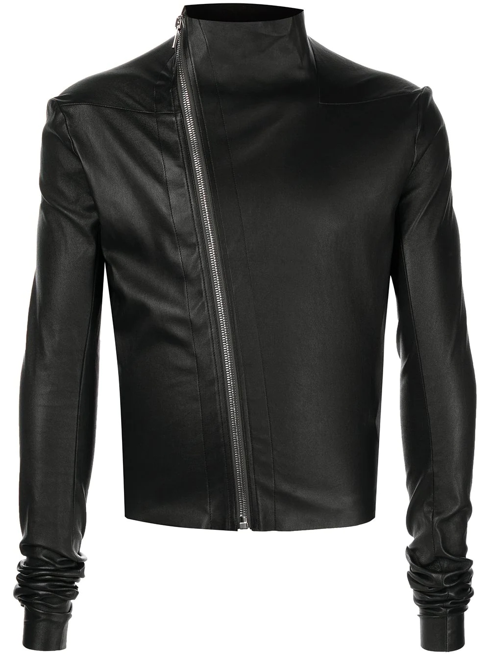 Gary asymmetric leather jacket - 1