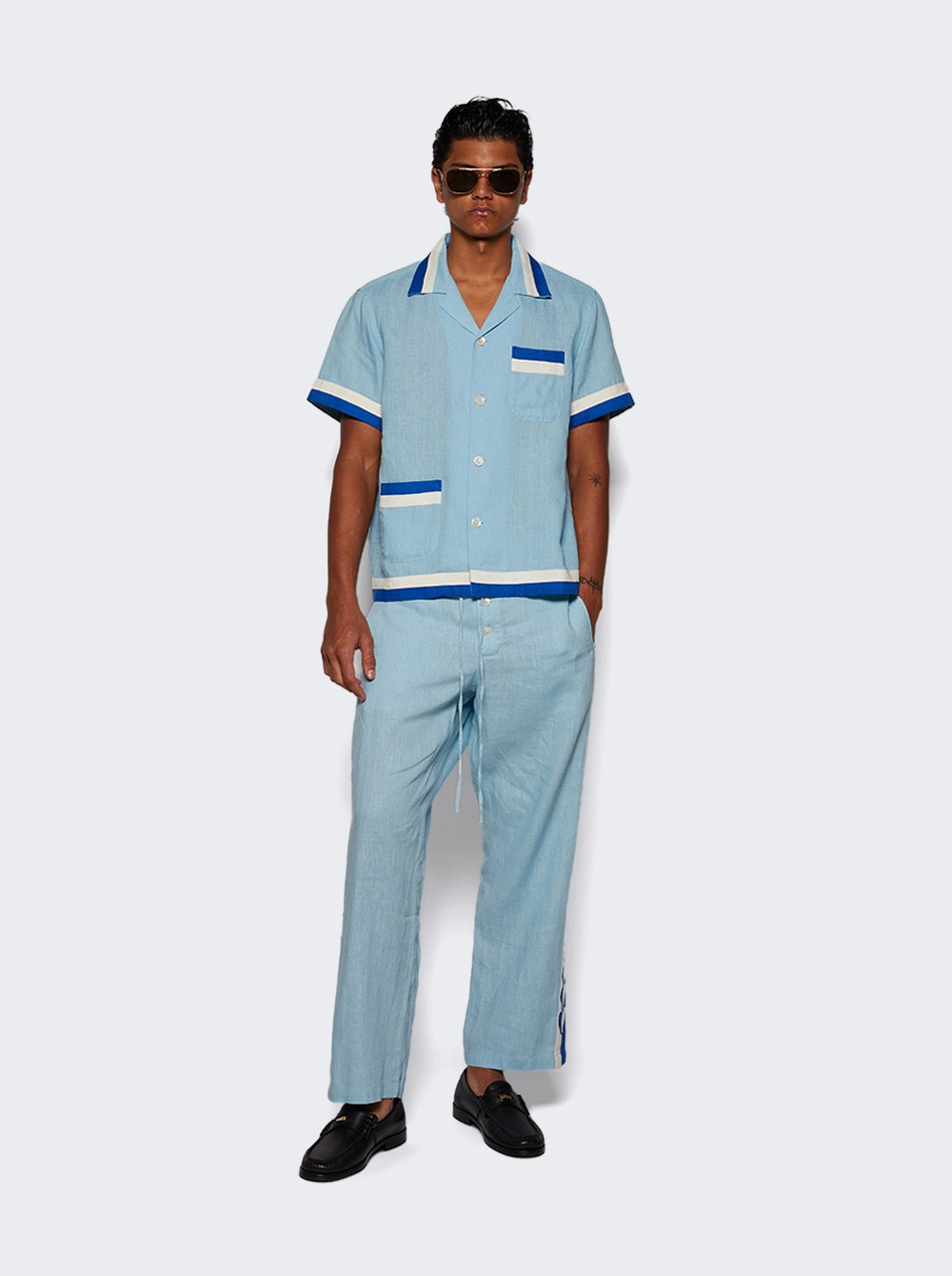 Seedling Stripe Pajama Pants Blue - 5