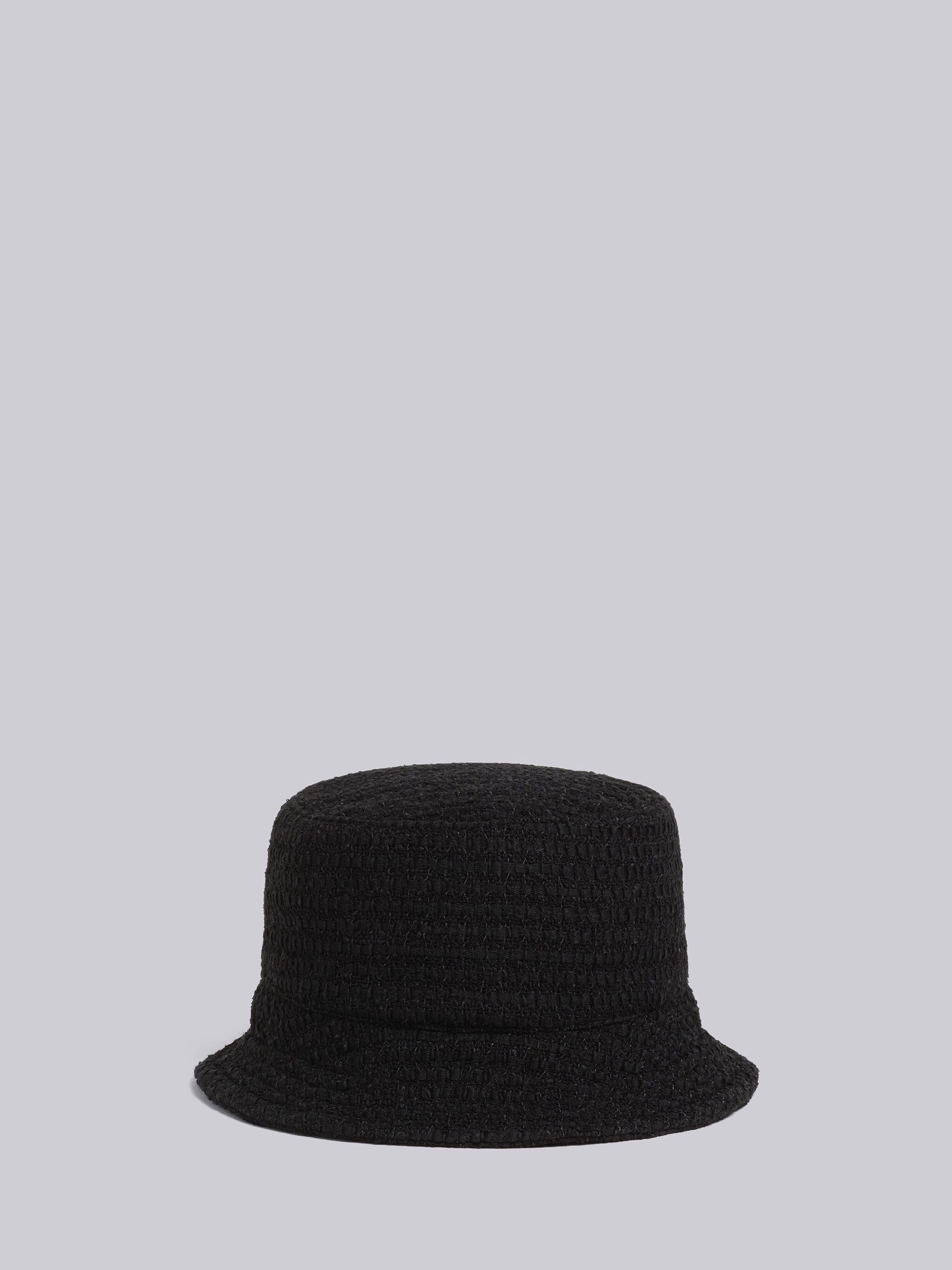 Seersucker Tulle Tweed Bucket Hat - 1