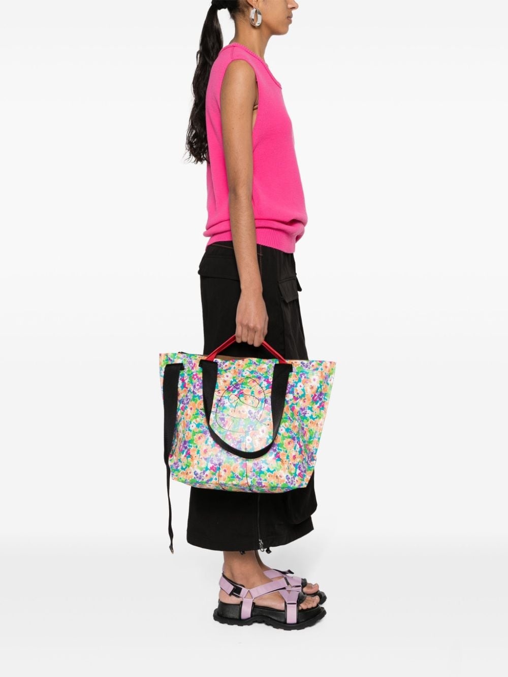 logo-print cross body bag - 2