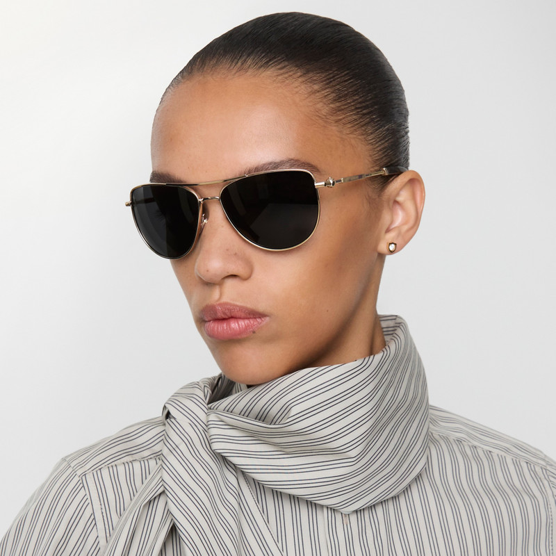 Burberry Metal Logo Square Sunglasses outlook