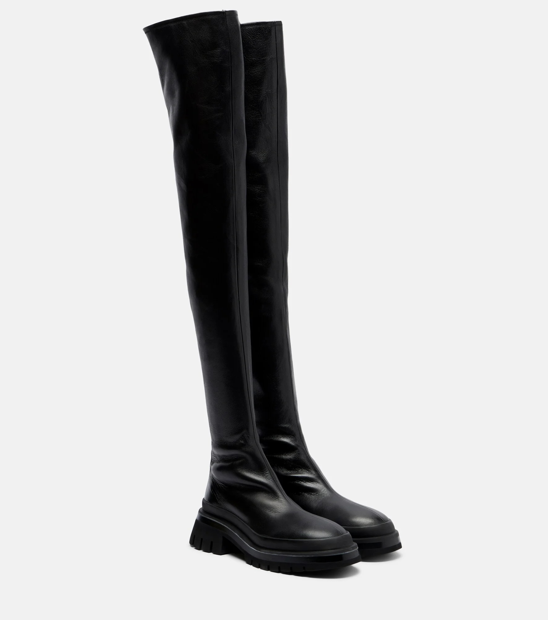 Fallon leather over-the-knee boots - 1