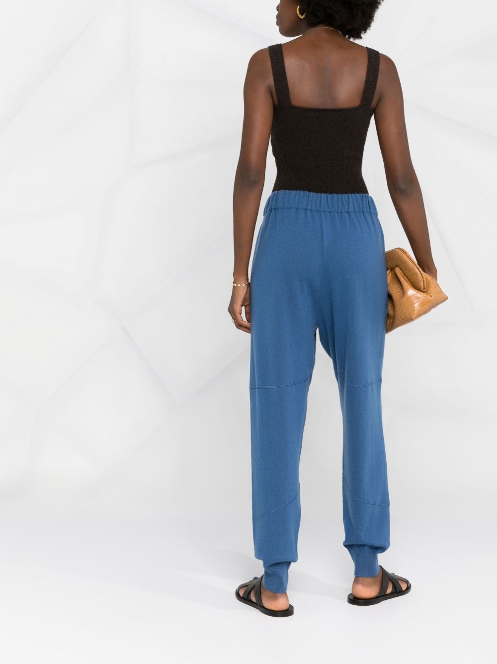 elasticated-waist knit joggers - 6