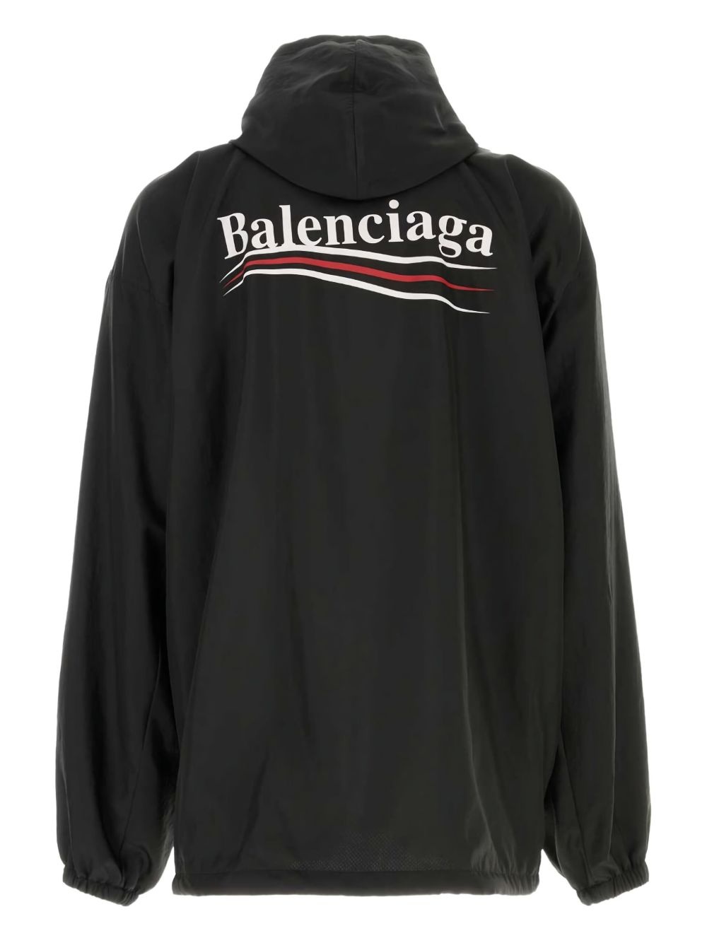 logo-print hooded jacket - 2