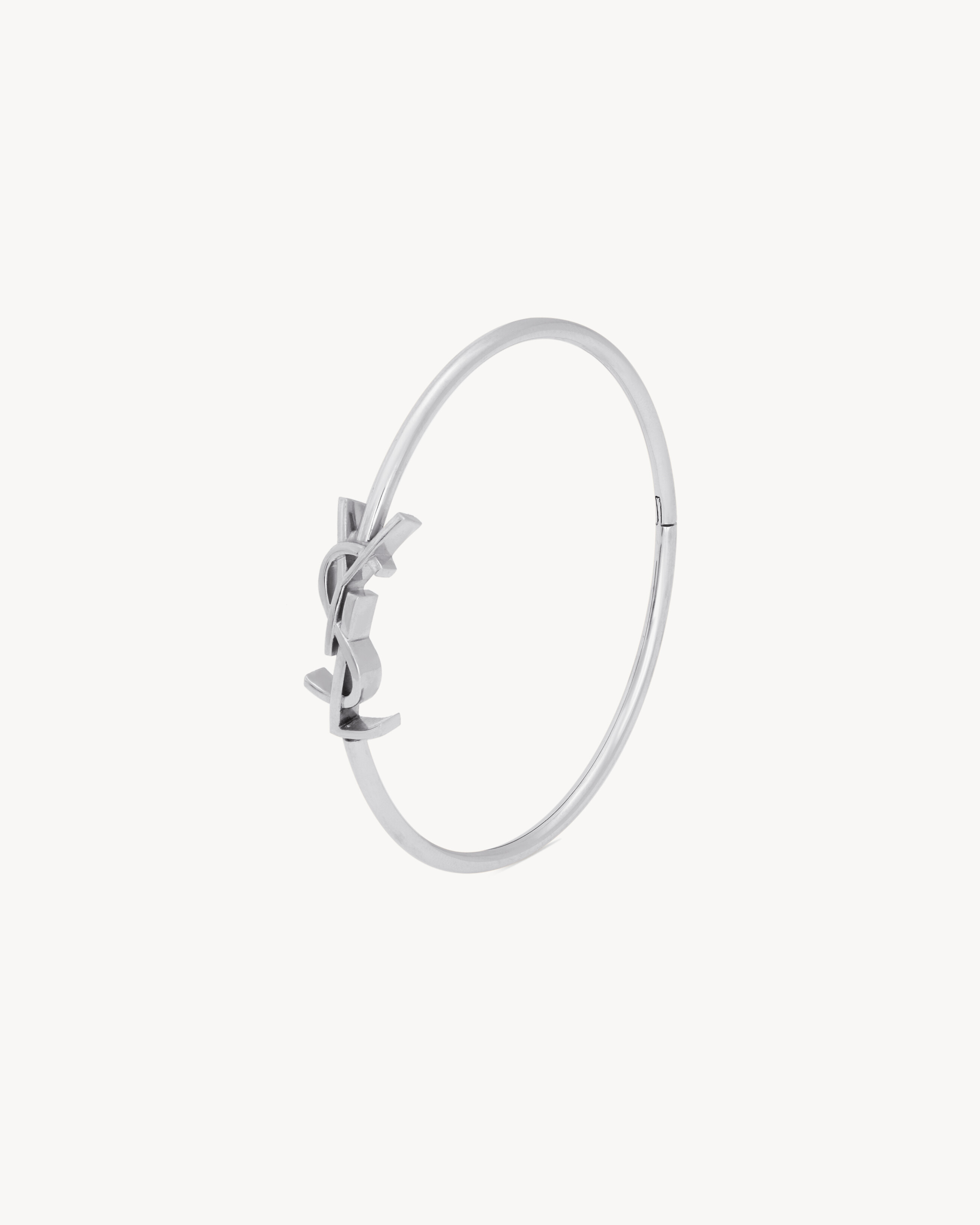 CASSANDRE HINGED BANGLE IN 18K GREY GOLD - 2