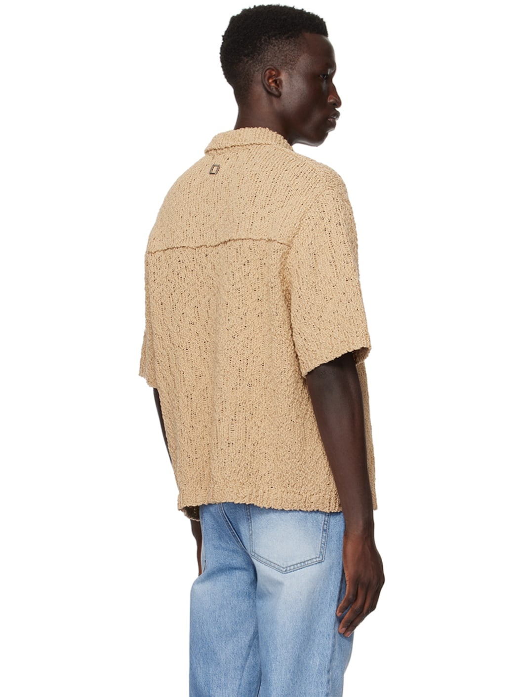 Tan Open Cardigan - 3