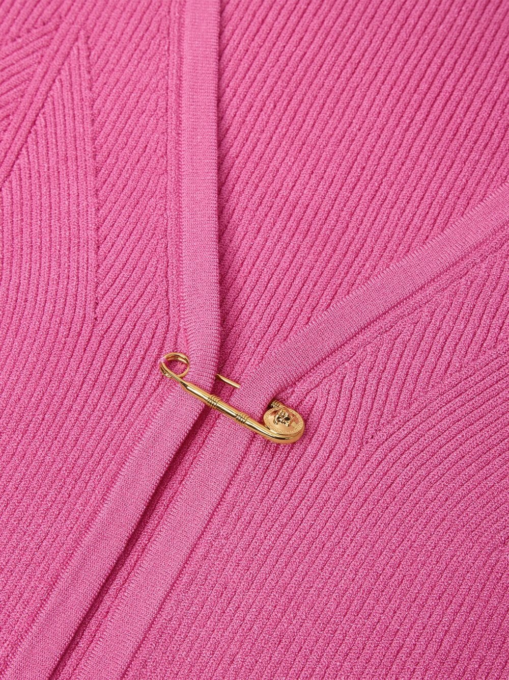 Safety Pin ribbed-knit cardigan - 3