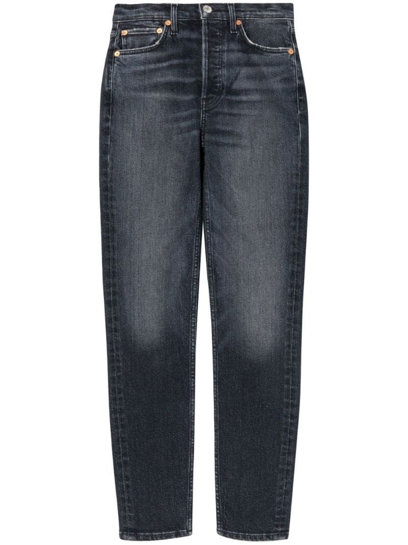 ankle cropped-leg jeans - 1