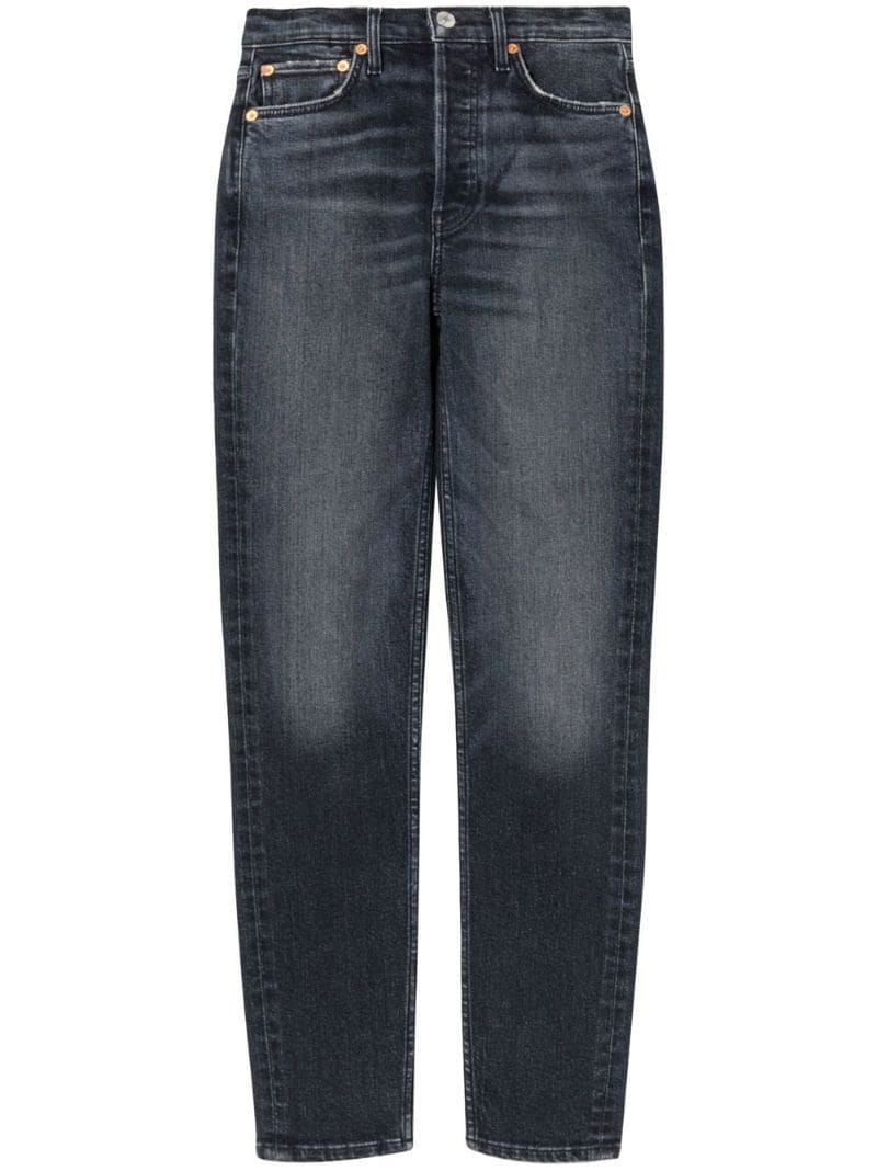 ankle cropped-leg jeans - 1