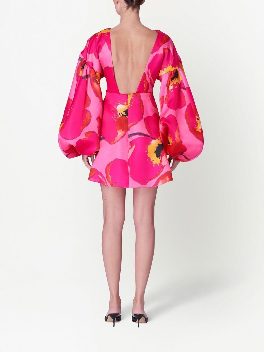 balloon-sleeves dress - 3