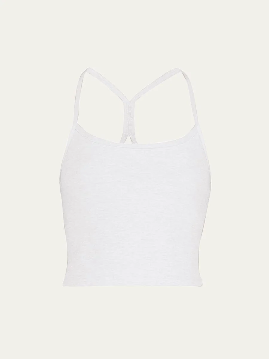 Space-dye Slim Racerback Cropped Tank - 1