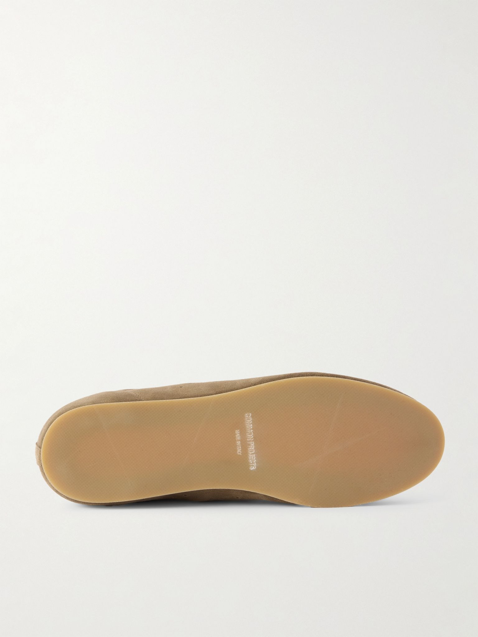 Driving Lo Profile Leather-Trimmed Suede Sneakers Green - 3