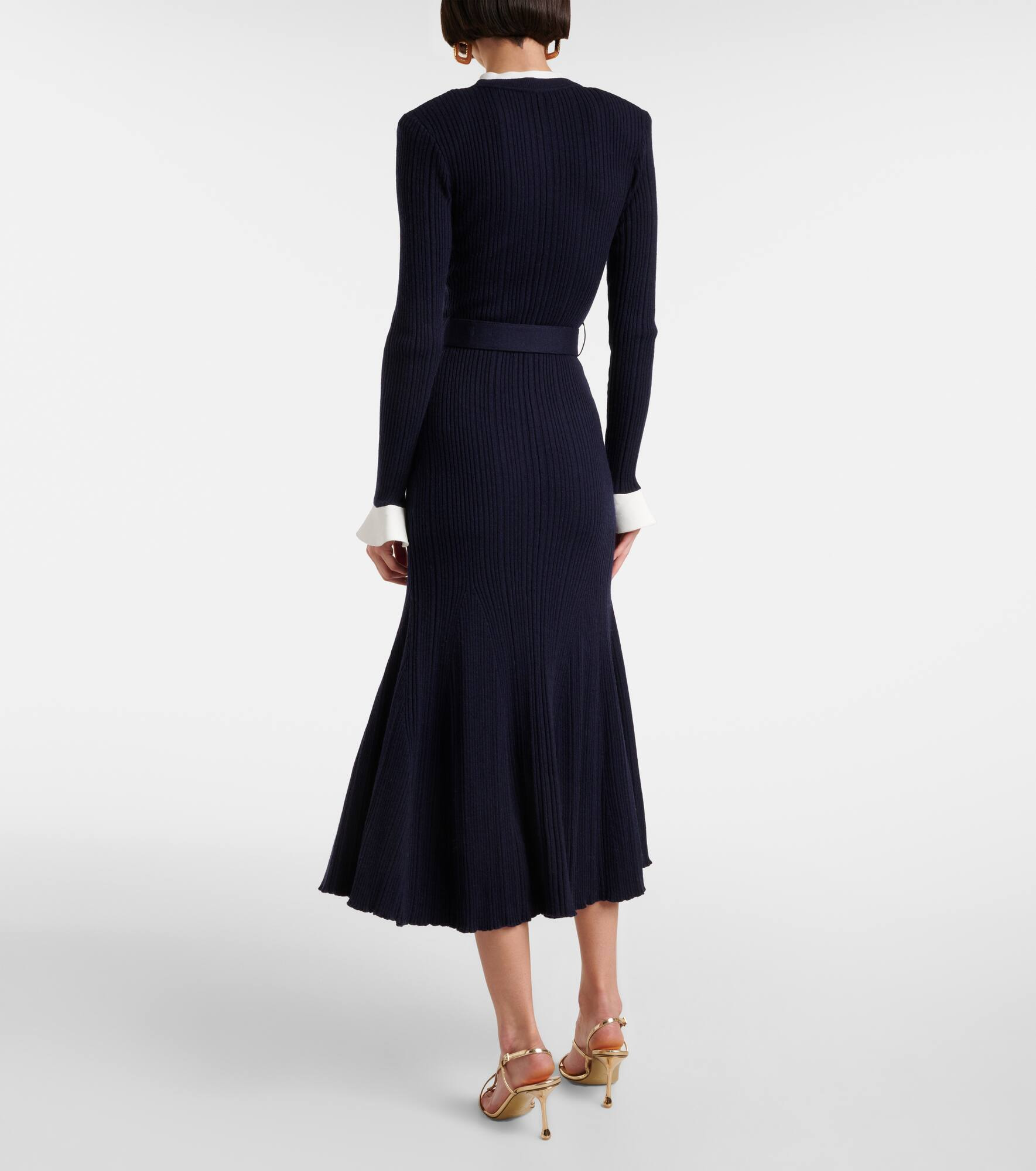 Ribbed-knit midi dress - 3