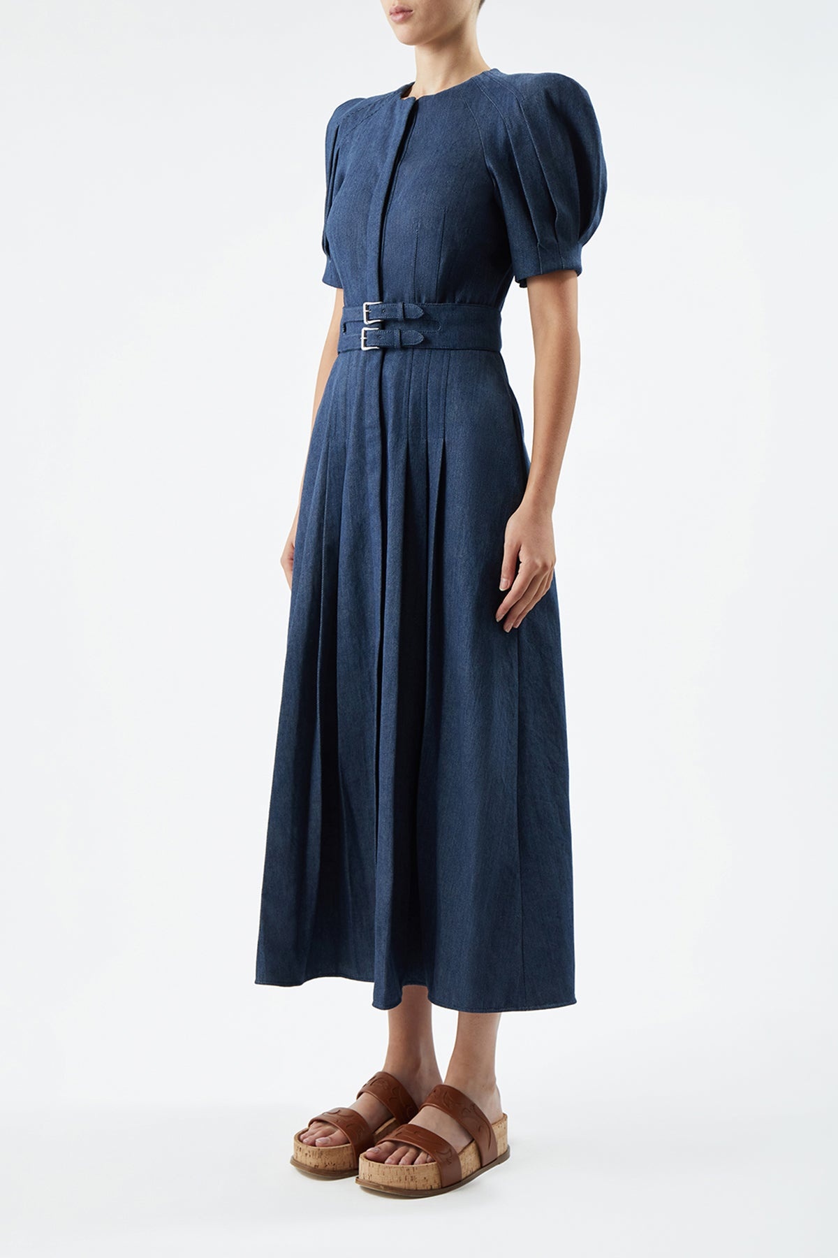 Patricia Dress in Organic Denim - 3