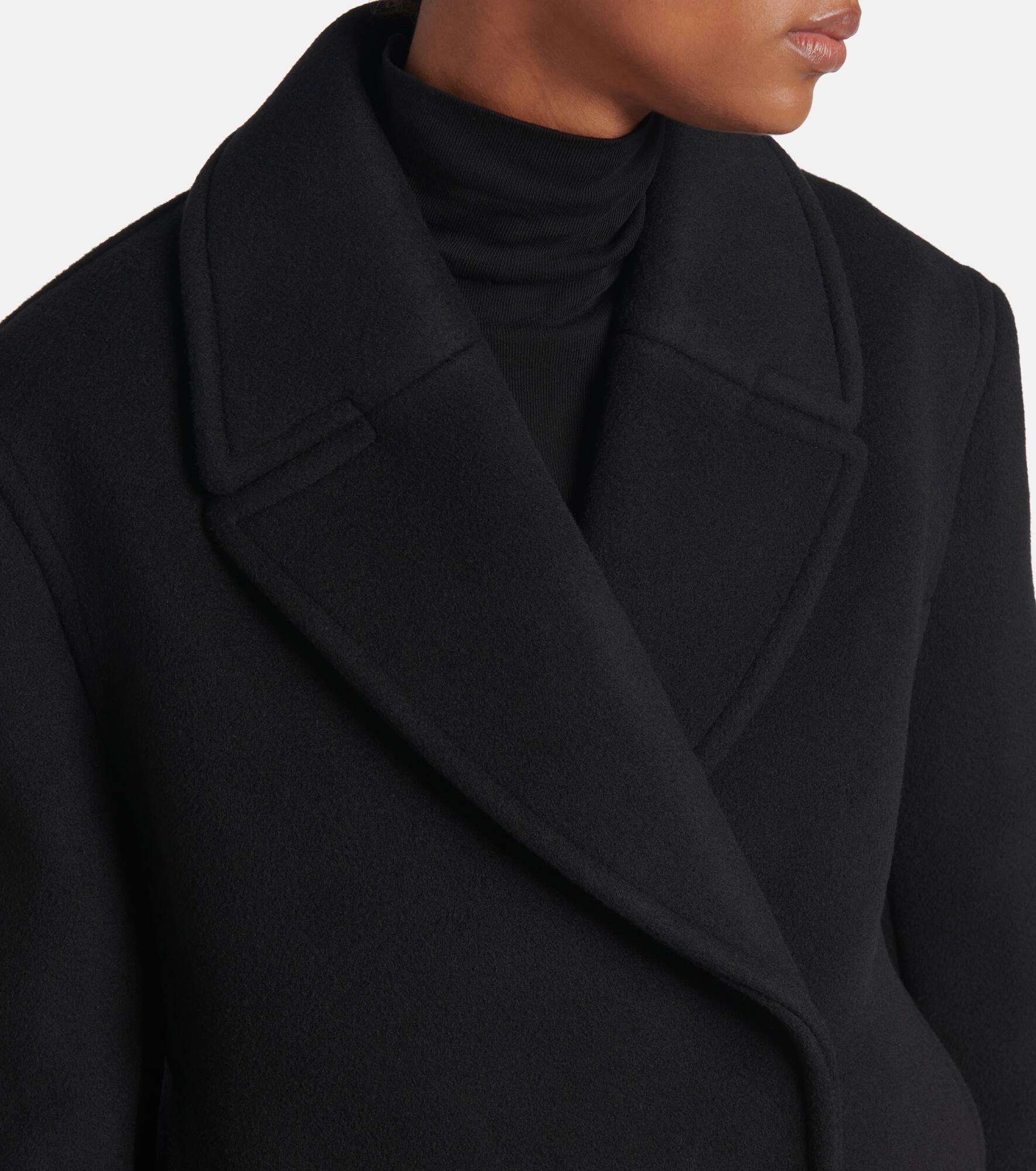 Cropped wool-blend peacoat - 4