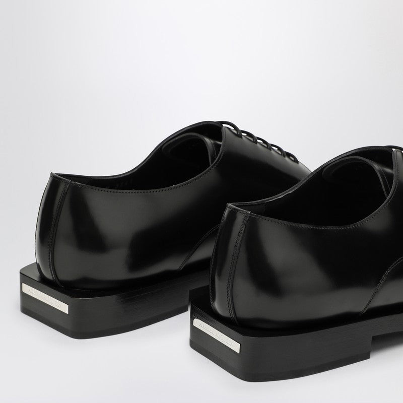 Alexander Mcqueen Black Leather Lace-Up Men - 4
