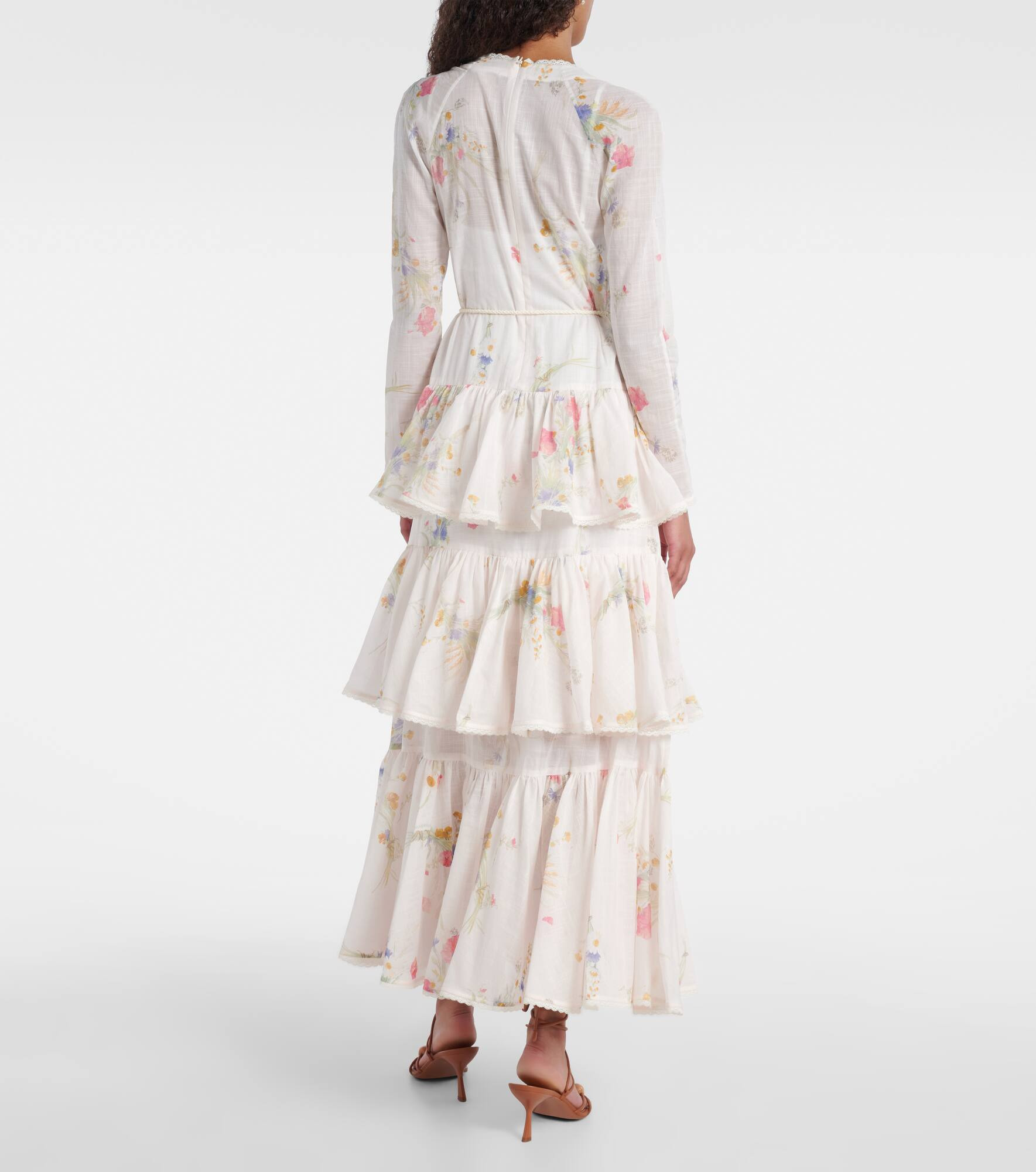 Lucky floral tiered cotton maxi dress - 3