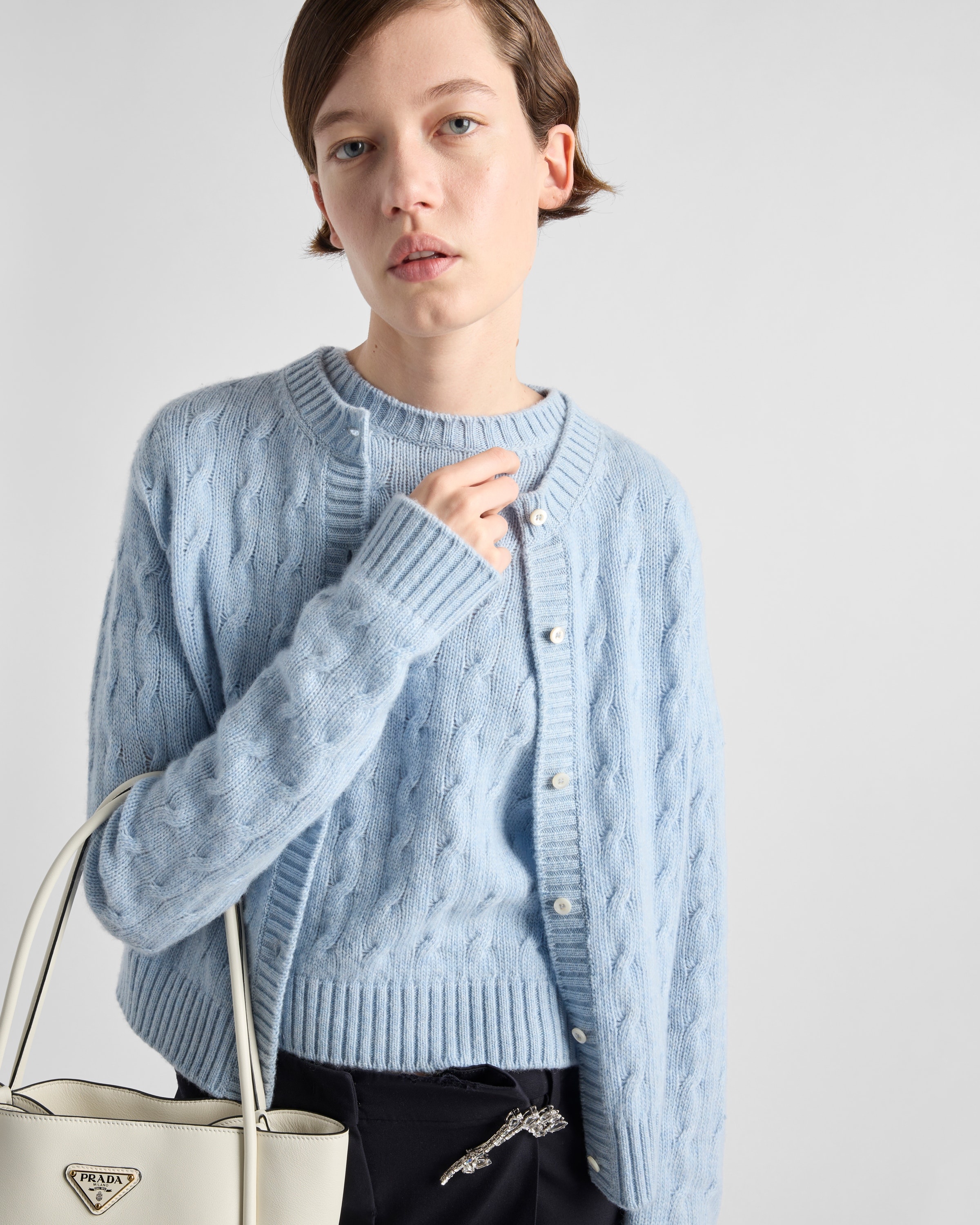 Cable-knit cashmere sweater - 3