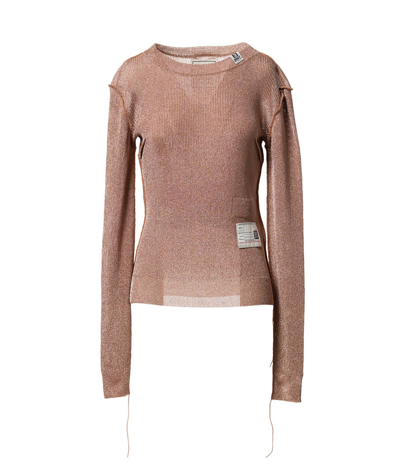 Inside-Out Glitter Knit Sweater 21