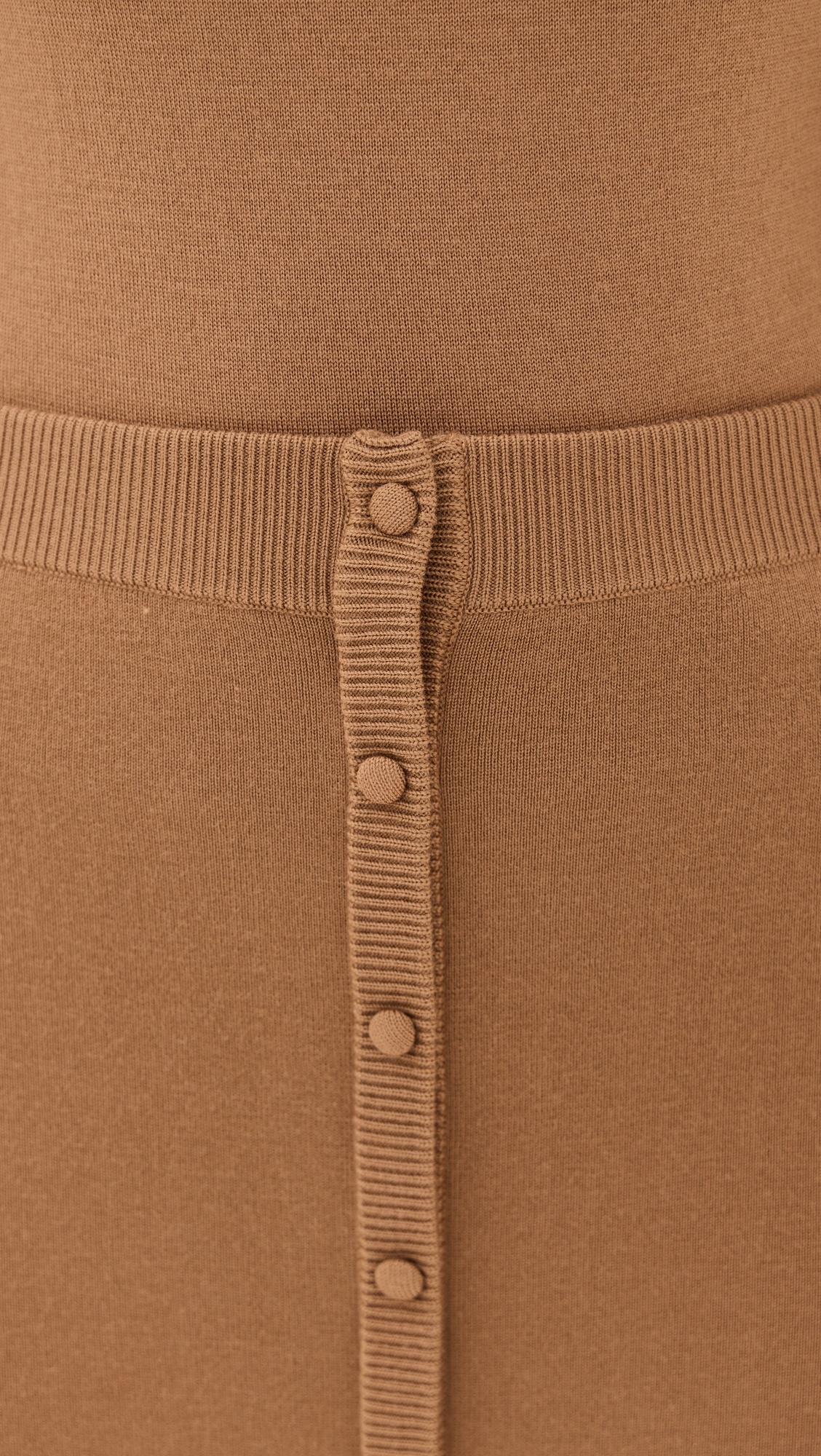 Button Detail Midi Skirt - 5