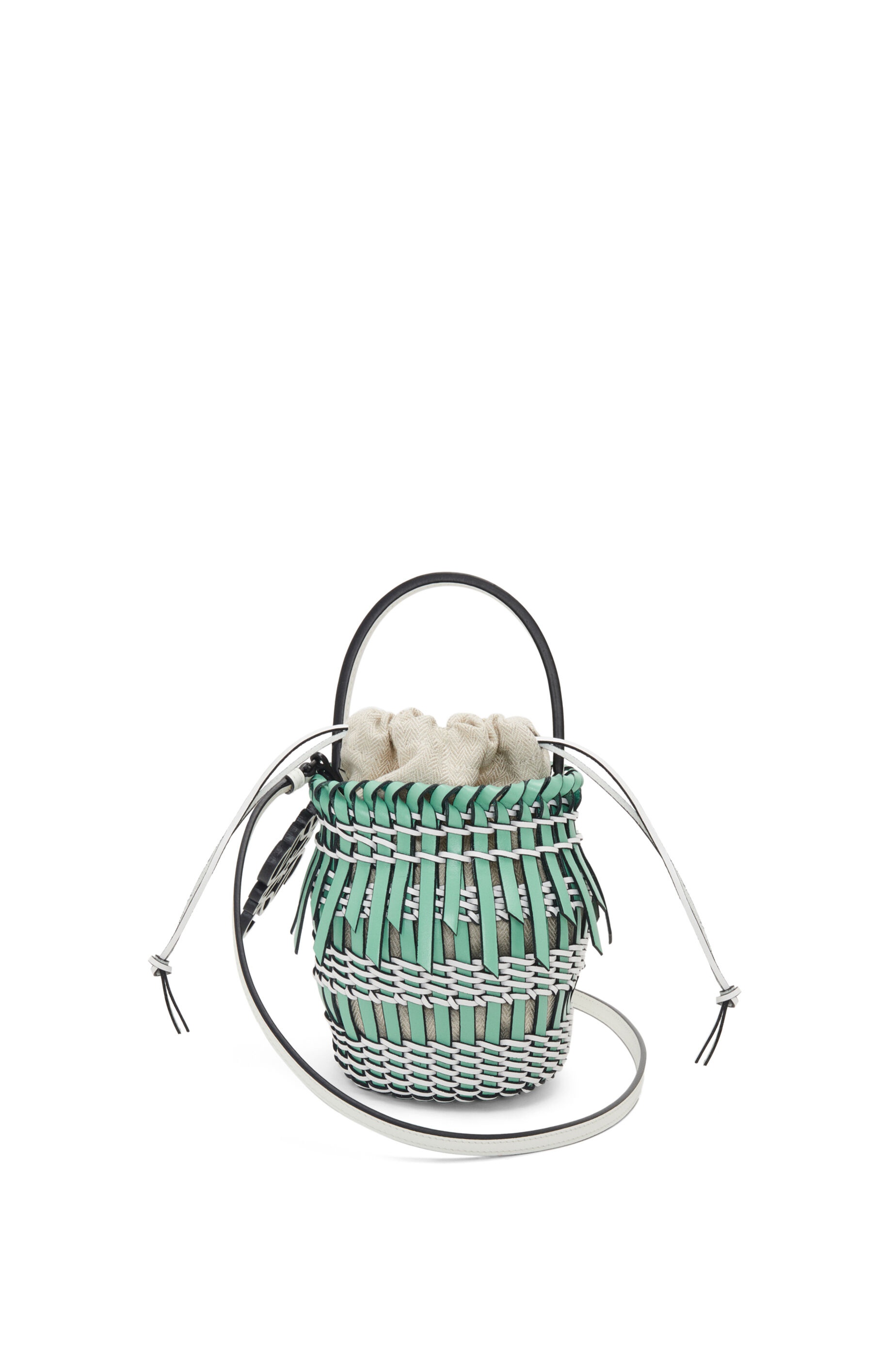 Small Fringe Bucket bag in calfskin - 1