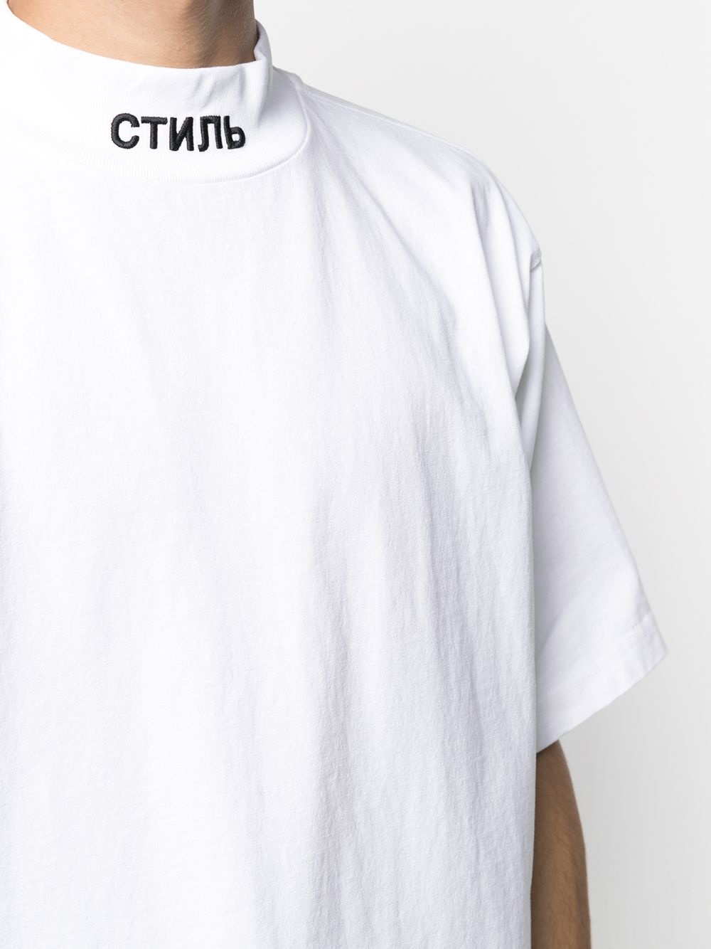 embroidered logo T-shirt - 5