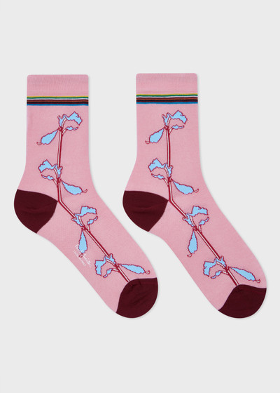 Paul Smith Women's Pale Pink 'Magnolia' Socks outlook