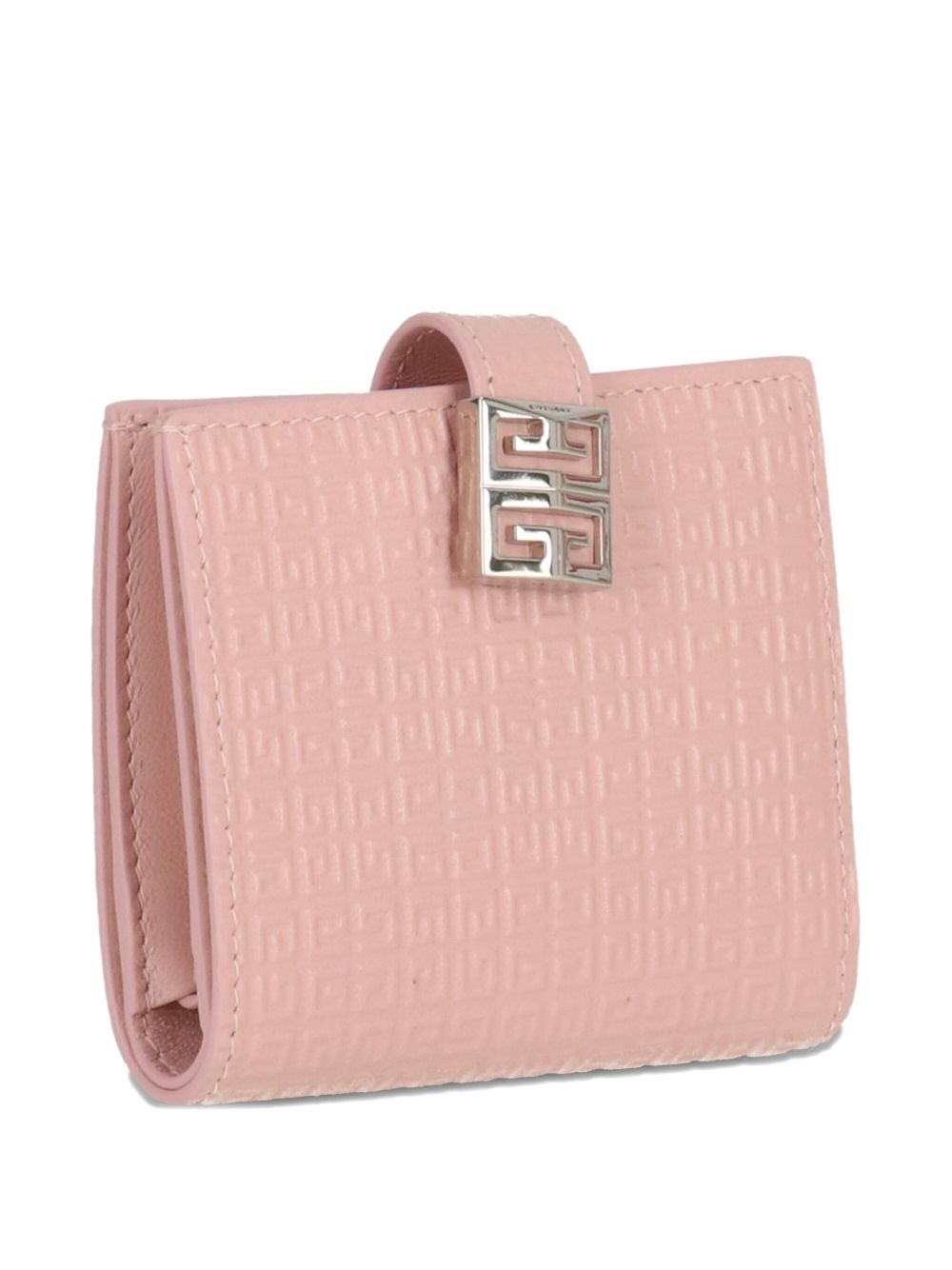 embossed-logo leather wallet - 3