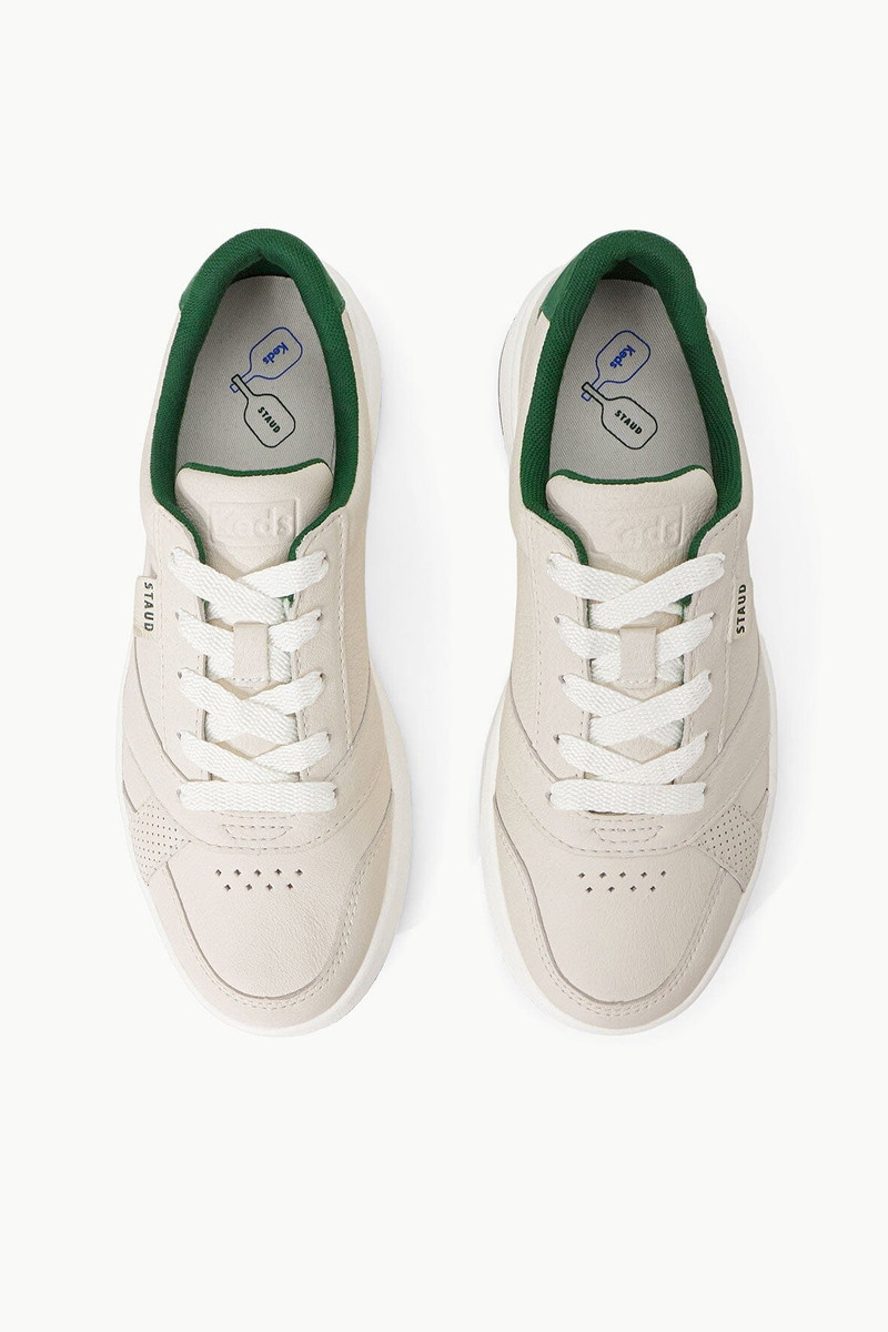 KEDS x STAUD THE COURT SNEAKER CREAM GREEN 7