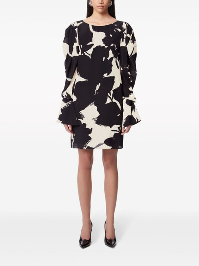 NINA RICCI abstract-print silk-twill dress outlook