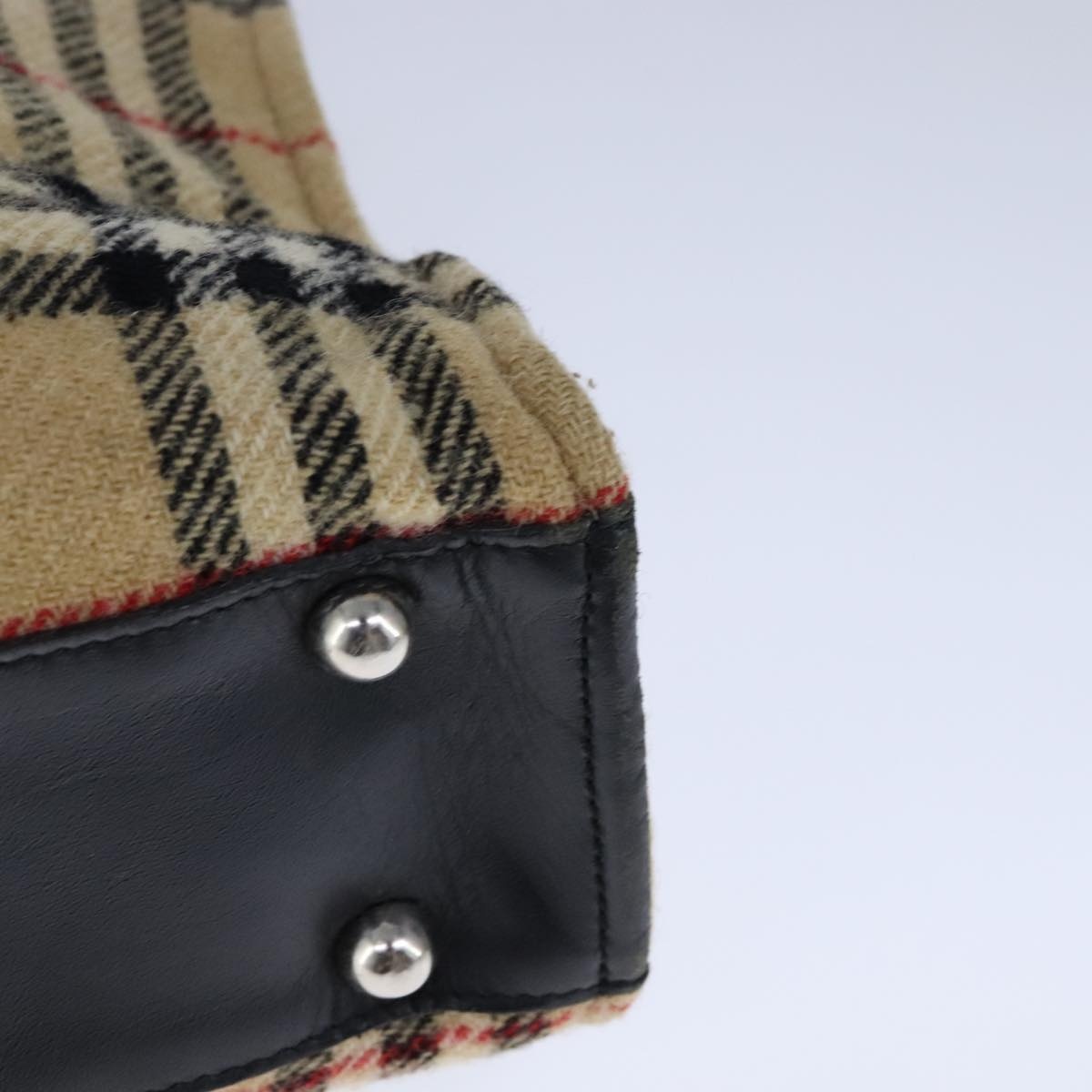 Burberry Nova Check Hand Bag Cotton Beige - 9