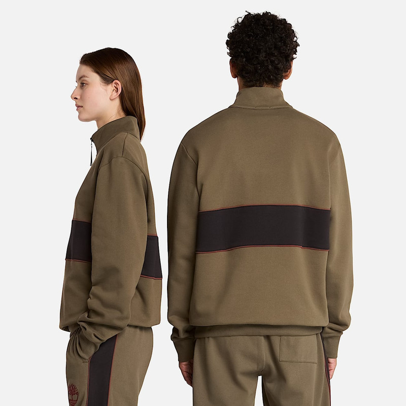 Cut-and-Sew Quarter-Zip Sweatshirt 3