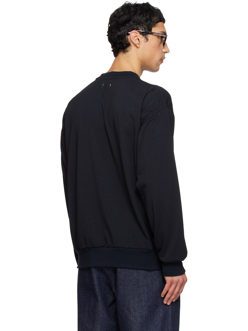 Black Polyester Jersey L/S T-shirt 3