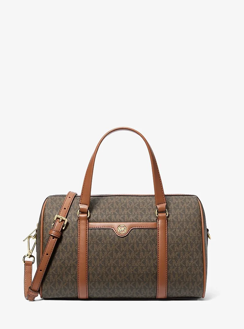 Jet Set Travel Medium Signature Logo Duffel Crossbody Bag - 1