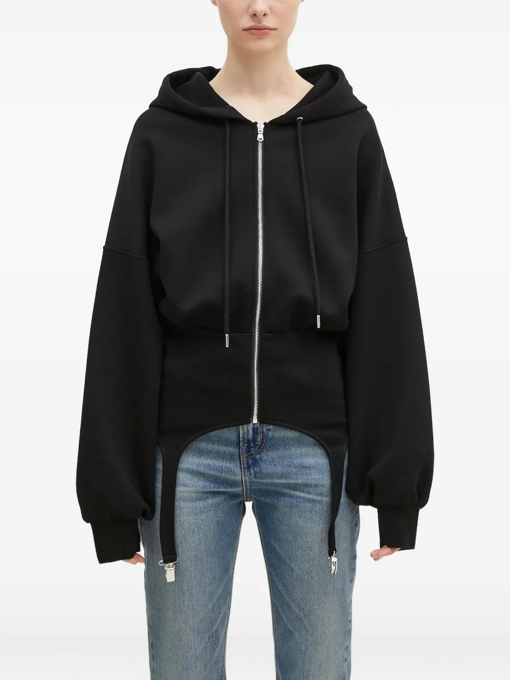 zip hooded sweater - 1