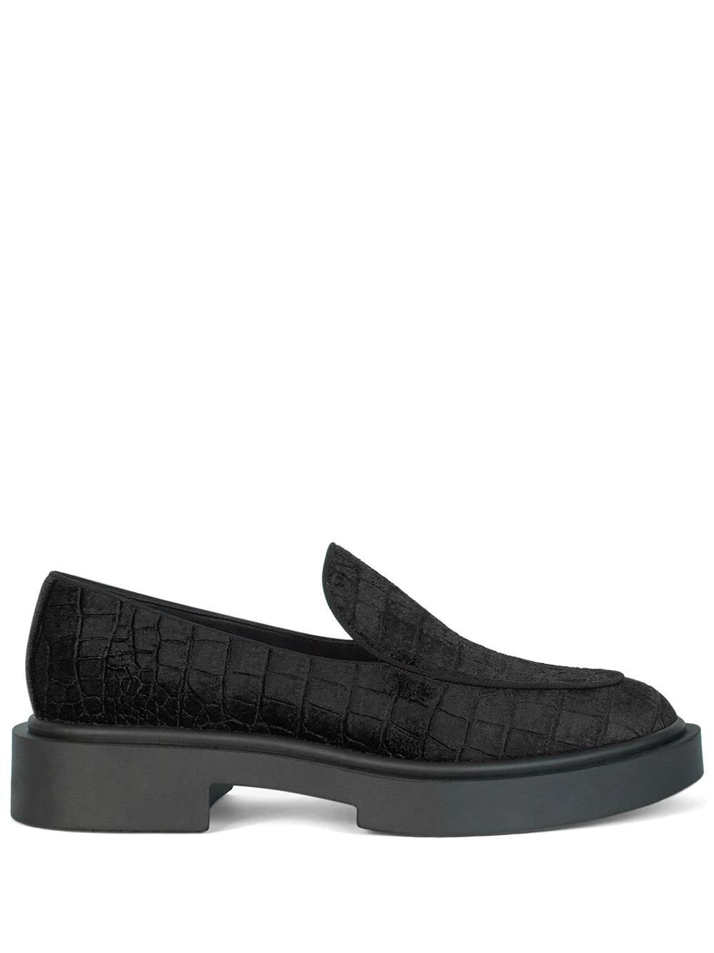 Achille crocodile-effect loafers - 1