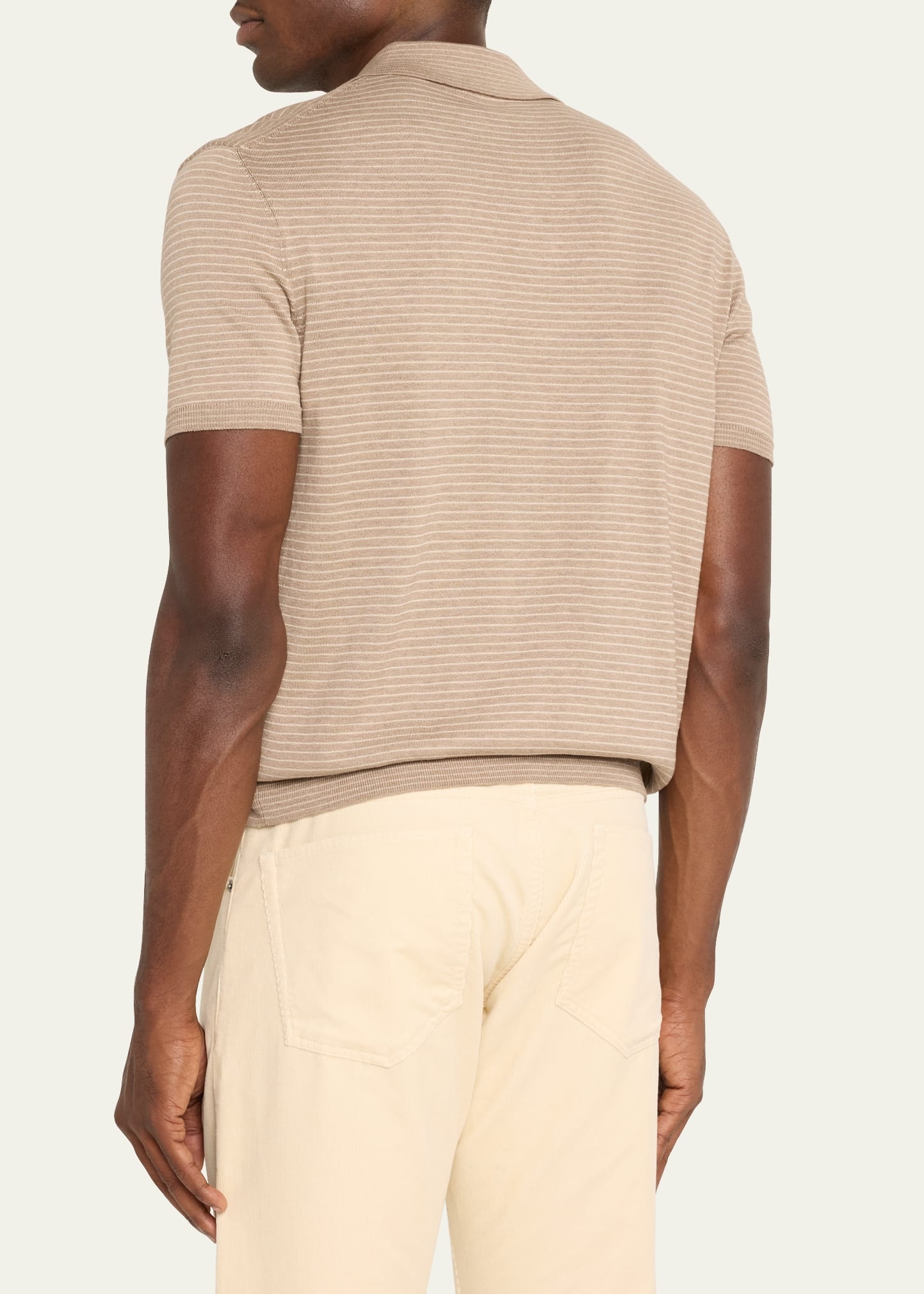 Men's Striped Polo Shirt - 3