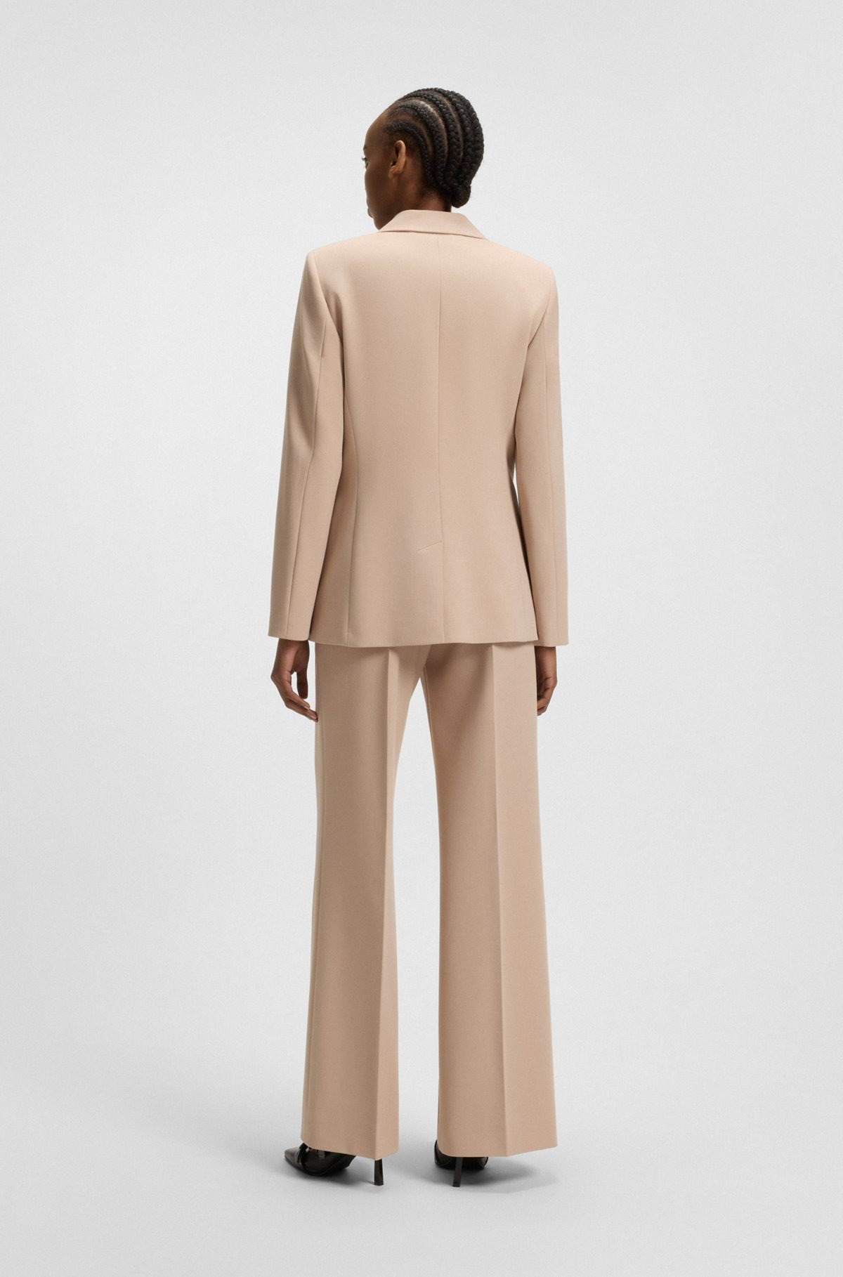 REGULAR-FIT BLAZER IN PINSTRIPE STRETCH FABRIC - 4
