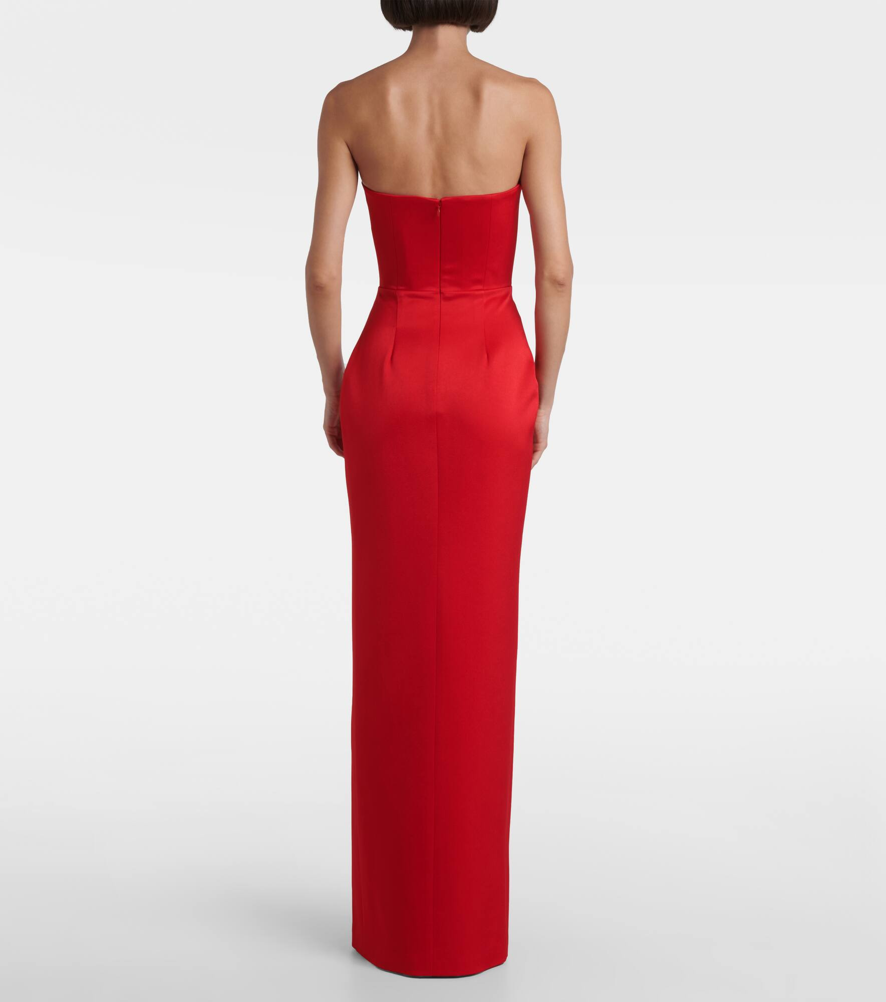 Crêpe satin bustier gown - 3