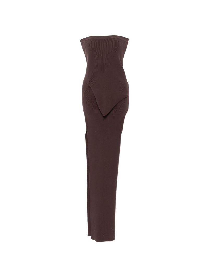 asymmetric bustier dress 1